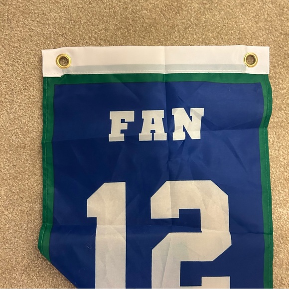 Seahawks Flag & Towel - The 12th man fan flag is a special anniversary memento - Picture 9 of 12